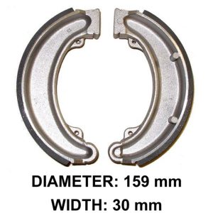 front brake shoe set trx300 springs included